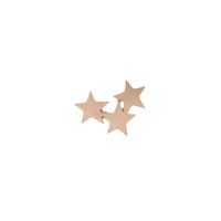 Kismet By Milka Brinco único Struck Triple Star de ouro rosê 14kt - ROSE GOLD