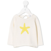 Knot Suéter de tricô com estrela do mar - Neutro