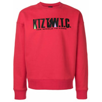 KTZ mountain letter embroidered sweatshirt - Vermelho