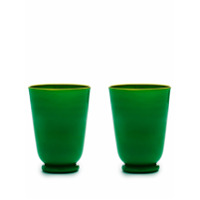 La Doublej Conjunto de copos de vidro - Verde