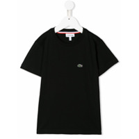 Lacoste Kids Camiseta com logo bordado - Preto
