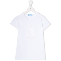 LANVIN Enfant sequin-embellished logo T-shirt - Branco