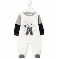 Lapin House Pijama mangas longas com estampa de panda - Branco