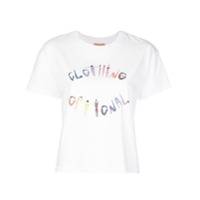 Lhd Camiseta com estampa Clothing Optional - Branco