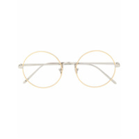 Linda Farrow Armação de óculos redonda - Dourado