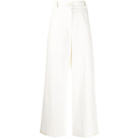 Low Classic Calça pantalona com cintura alta - Branco