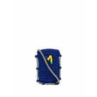M Missoni Bolsa transversal com logo bordado - Azul