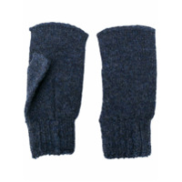 Maison Margiela one-finger wool gloves - Azul