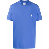 Marcelo Burlon County of Milan Camiseta com bordado de cruz - Azul