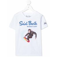 Mc2 Saint Barth Camiseta Monkey Surf - Branco