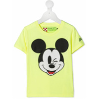 Mc2 Saint Barth Kids Mickey Mouse logo T-shirt - Amarelo