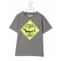Mc2 Saint Barth Kids Swimming Shark T-shirt - Cinza