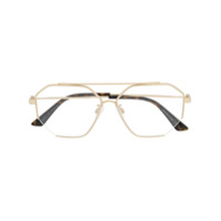 McQ Swallow Armação de óculos oversized - Dourado