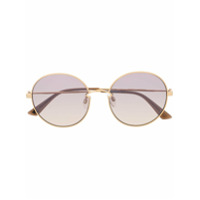 McQ Swallow Óculos de sol redondo oversized - Dourado