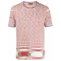 Missoni Camiseta com listras abstratas - Laranja