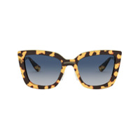 Miu Miu Eyewear Óculos de sol com efeito tartaruga - Marrom