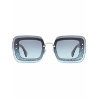 Miu Miu Eyewear Óculos de sol 'Reveal' com armação quadrada - Azul