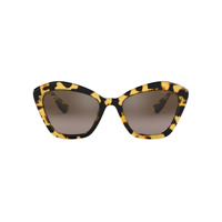 Miu Miu Eyewear Óculos de sol tartaruga - Marrom