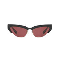 Miu Miu Eyewear razor cat eye sunglasses - Preto