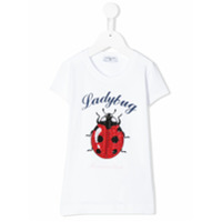 Monnalisa Camiseta com estampa de joaninha - Branco