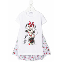 Monnalisa Camiseta Minnie Mouse com amarração - Branco