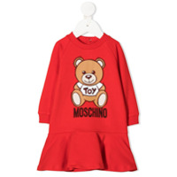 Moschino Kids Vestido de tricô Teddy Bear - Vermelho