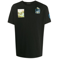 Mr & Mrs Italy Camiseta com patch contrastante - Preto