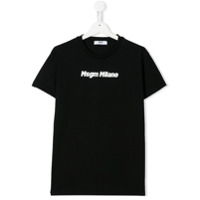 Msgm Kids Camiseta com estampa de logo - Preto