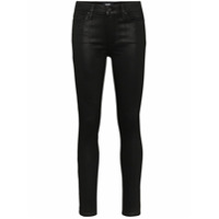PAIGE Calça jeans skinny Hoxton com acabamento encerado - Preto