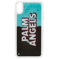 Palm Angels Capa para iPhone X plus com estampa de logo - Azul