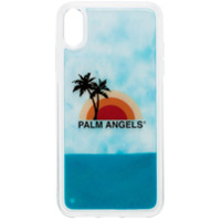 Palm Angels Capa para iPhone XS Max com estampa de pôr do sol - Branco