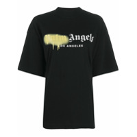 Palm Angels sprayed logo print T-shirt - Preto