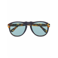 Persol Óculos de sol redondo com lentes coloridas - Azul