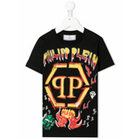Philipp Plein Camiseta com estampa grafite - Preto