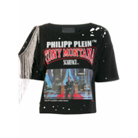 Philipp Plein Camiseta Scarface com aplicação - Preto