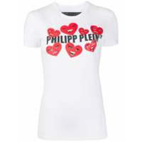 Philipp Plein Camiseta slim Love Plein - Branco