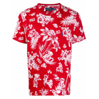 Polo Ralph Lauren Camisa com estampa havaiana e logo - Vermelho