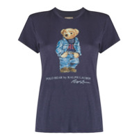 Polo Ralph Lauren Camiseta de algodão com estampa Polo Bear - Azul