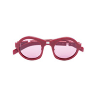 Prada Eyewear Óculos de sol redondo - Vermelho