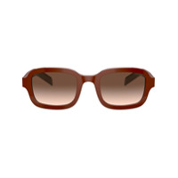 Prada Eyewear Óculos de sol retangular - Marrom