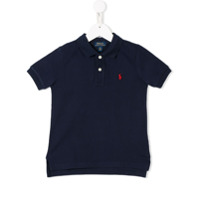 Ralph Lauren Kids Camisa polo com logo bordado - Azul