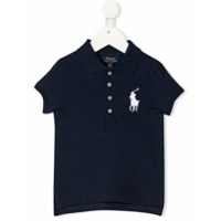 Ralph Lauren Kids Camisa polo com logo bordado - Azul