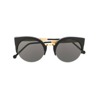 Retrosuperfuture Óculos de sol gatinho aviador - Preto
