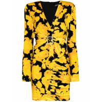 Richard Quinn floral-print belted mini dress - Amarelo