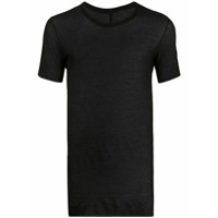 Rick Owens Camiseta translúcida com decote arredondado - Preto