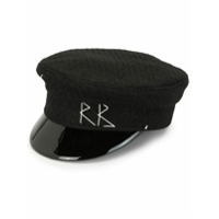 Ruslan Baginskiy stitch logo baker boy hat - Preto