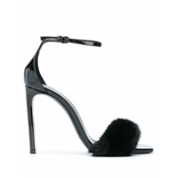 Saint Laurent Bea squared-toe sandals - Preto