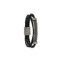Saint Laurent chain link detail bracelet - Preto