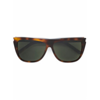 Saint Laurent Eyewear Óculos de sol quadrado - Marrom