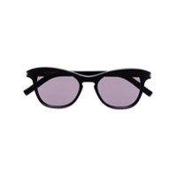 Saint Laurent Eyewear Óculos de sol redondo Havana - Preto